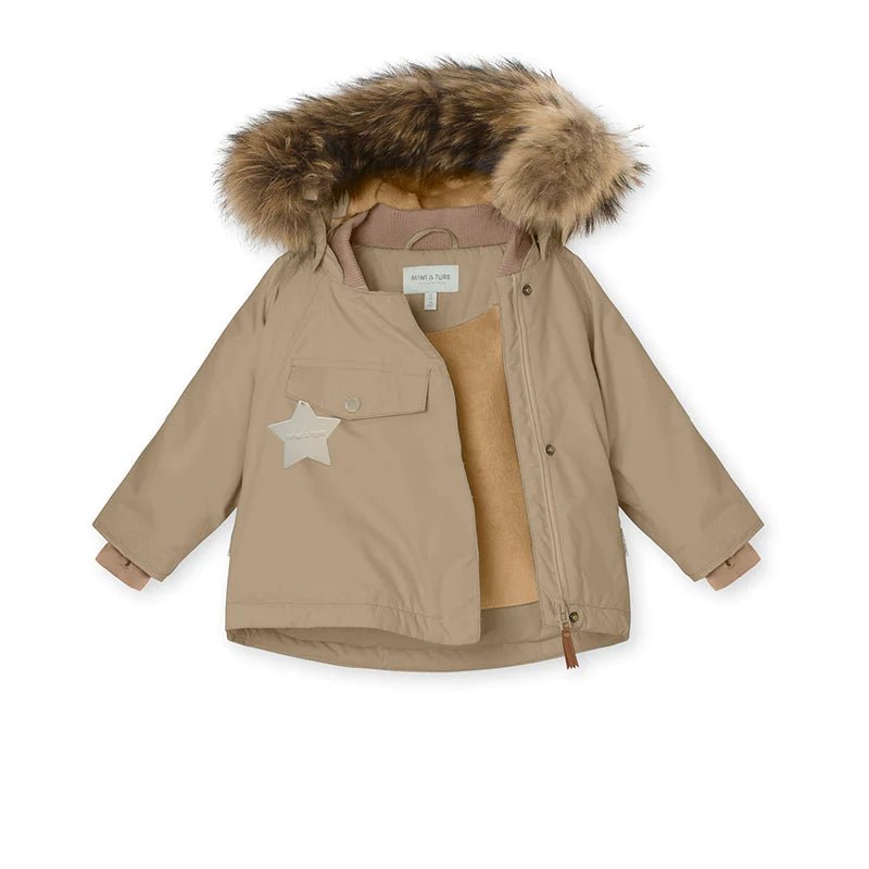 1233233700-1330_3 WANG FLEECE LINED WINTER JACKET FUR. GRS-Savannah Tan - Image 3