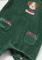 Newborn velour sleepsuit Better Cotton - Image 3