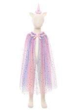 Rainbow Unicorn Cape & Headband 4-6Y - Image 3