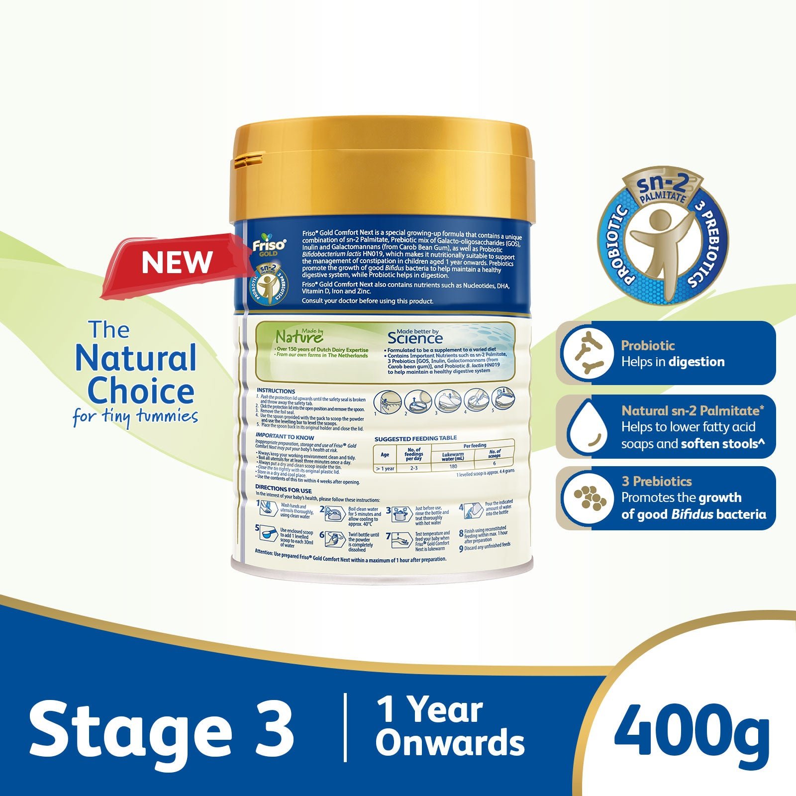 2_836f3952-1ee0-4202-947f-61734010a923 (Bundle of 2) Friso Gold Comfort Next 400g - Specialty Growing Up Milk For 1 Year Onwards - Image 2