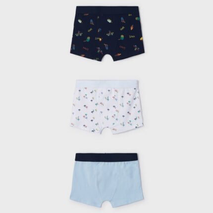 3 pack print boxers boy
