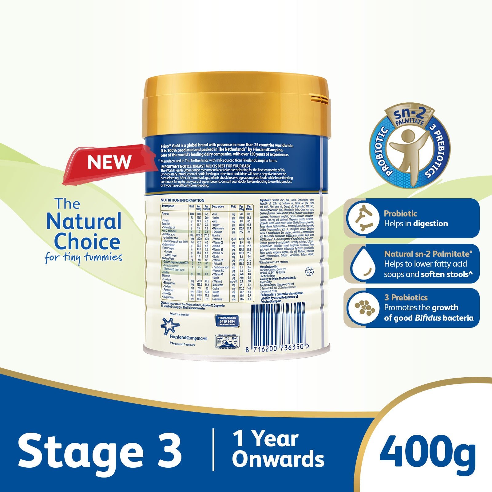 3_0f4e01e5-aacc-4954-8679-1dfee086b7d8 (Bundle of 2) Friso Gold Comfort Next 400g - Specialty Growing Up Milk For 1 Year Onwards - Image 3