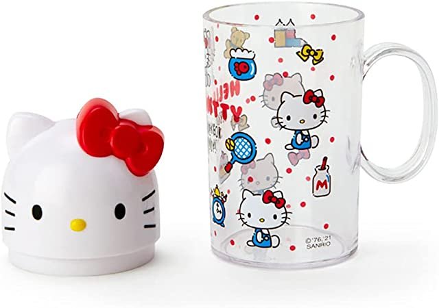 5103L4voN9S._AC_SY450 Hello Kitty Toothbrush Set with Cup - Image 3