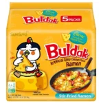 Samyang – Spicy Chicken Buldak Noodle (Cheese) 140g x 5, Pack of 5 (140g each), Creamy Cheese