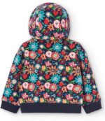 Fleece jacket floral for baby girl - Image 2
