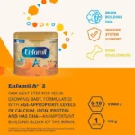 Enfamil A+ 2, Baby Formula, Designed for 6-18 month olds, Contains DHA – an important building block of the brain, Eco Powder Tub, 550g, 550g - Image 4