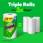 Bounty Paper Towels Select-A-Size White, 8 Triple Rolls Per Roll, 8CT - Image 4