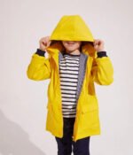 CHILDREN'S UNISEX ICONIC RECYCLED RAINCOAT-JAUNE yellow - Image 2