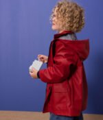 CHILDREN'S UNISEX ICONIC RECYCLED RAINCOAT-CORRIDA red - Image 3