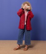 CHILDREN'S UNISEX ICONIC RECYCLED RAINCOAT-CORRIDA red - Image 4