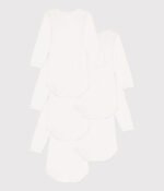 LONG-SLEEVED COTTON RABBIT THEMED BODYSUITS - 5-PACK - Image 2