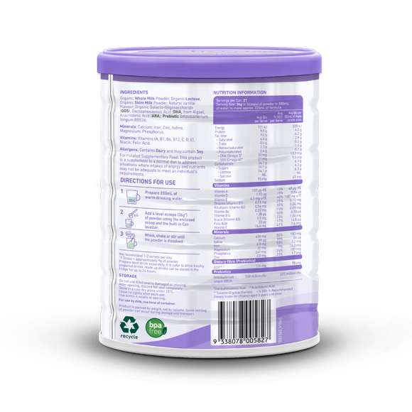 Bubs_SPORE-Junior_3 Bubs® Organic Grass Fed Junior Nutrition Drink - Image 3