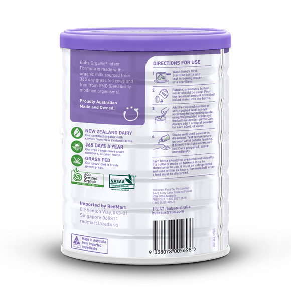 Bubs_SPORE-Stage_1_1-New-2 Bubs Organic® Grass Fed Infant Formula Stage 1 - Image 3