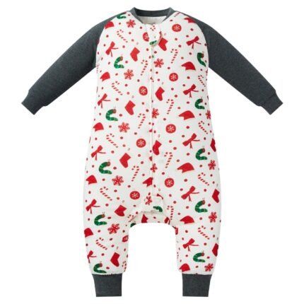 Organic Cotton Footless Sleeper - Eric Carle Candy Cane Lane