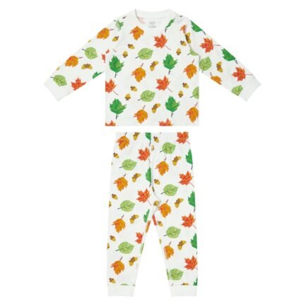 Bamboo Cotton Long Sleeve PJ Set - Eric Carle Autumn Leaves