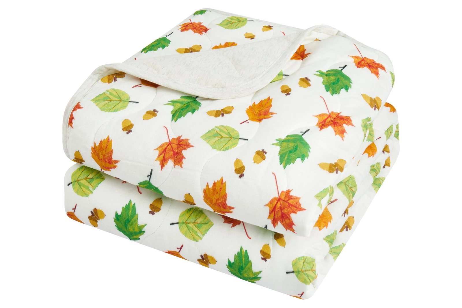 EC22F533U10ALM_1 Medium Quilted Winter Blanket 3.2 TOG - Eric Carle Autumn Leaves - Image 1