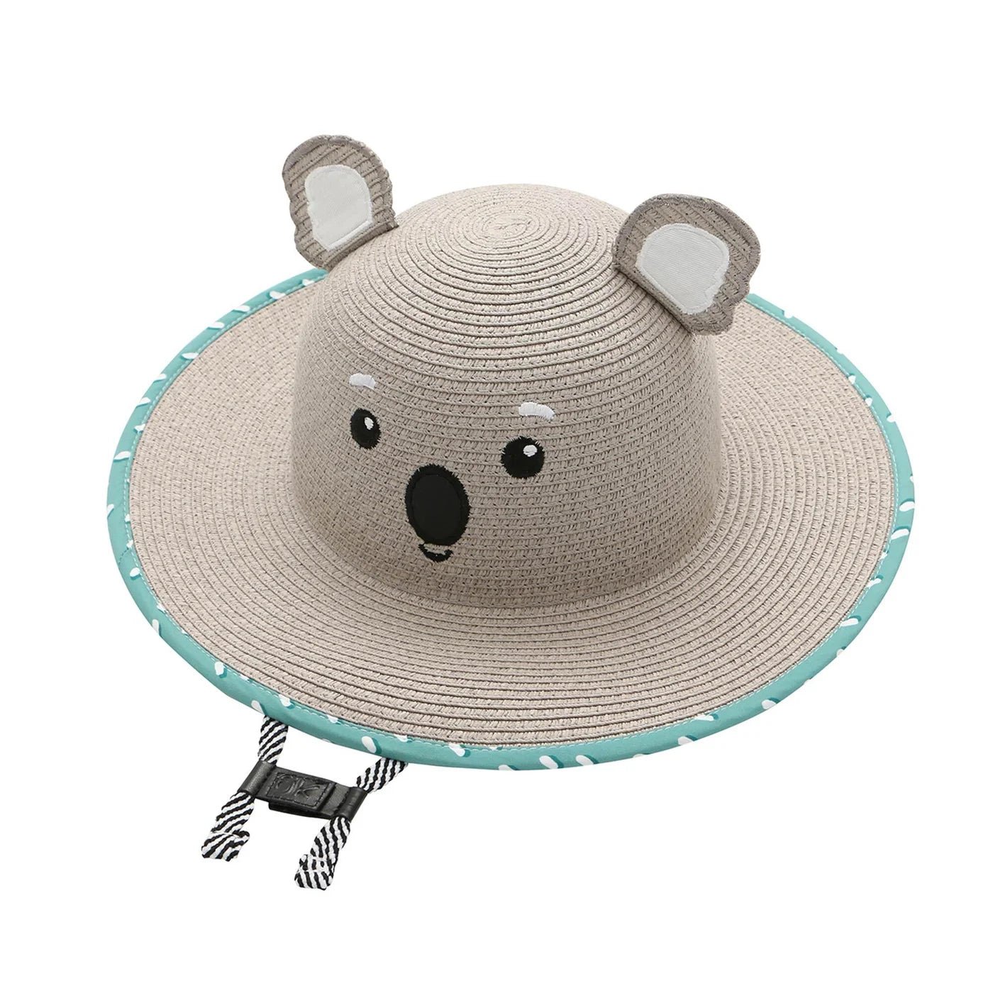 FJKST902M_lg Kids Lifeguard Straw Hat - Koala - Image 1