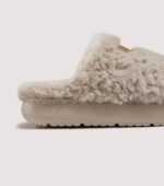 Pawseed Plush Fleece Couple's Slippers - Women's Winter Warm, Non-Slip, AntiBacterial Indoor Fuzzy House Shoes - Image 2