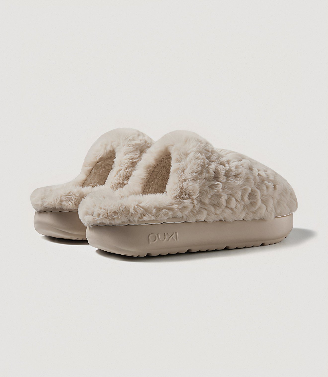 IMG_2672 Pawseed Plush Fleece Couple's Slippers - Women's Winter Warm, Non-Slip, AntiBacterial Indoor Fuzzy House Shoes - Image 4
