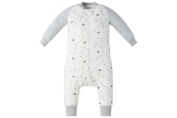 Bamboo Long Sleeve Footed Sleep Bag 1.0 TOG - The Goose & The Golden Egg - Image 1