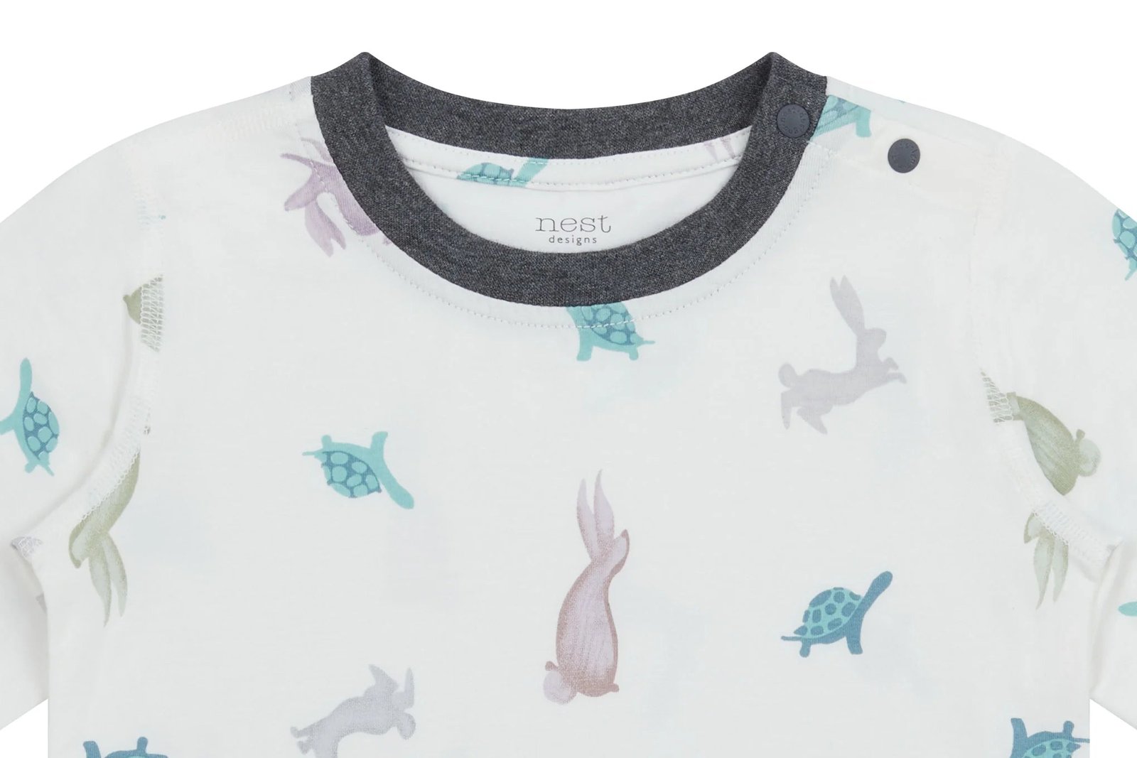 ND23S231U01TH_2 Bamboo Two-Piece Long Sleeve PJ Set - The Tortoise & The Hare - Image 4