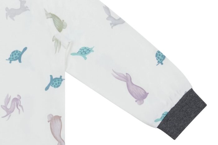 Bamboo Two-Piece Long Sleeve PJ Set - The Tortoise & The Hare - Image 5