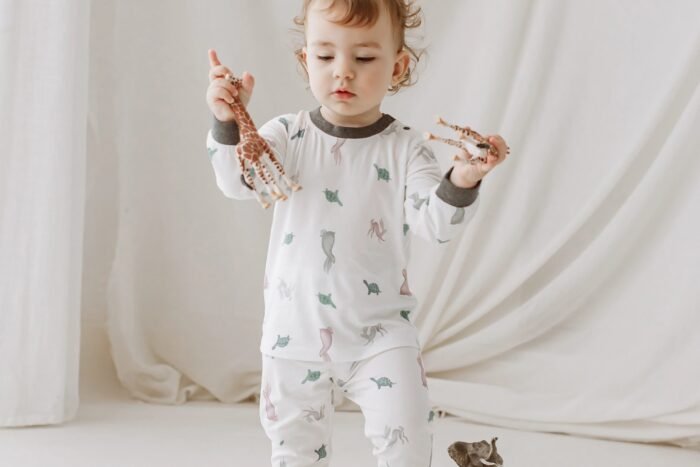 Bamboo Two-Piece Long Sleeve PJ Set - The Tortoise & The Hare - Image 2