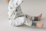 Long Sleeve Footed Sleep Bag 1.0 TOG (Organic Cotton) - Ocean Wonders - Image 5