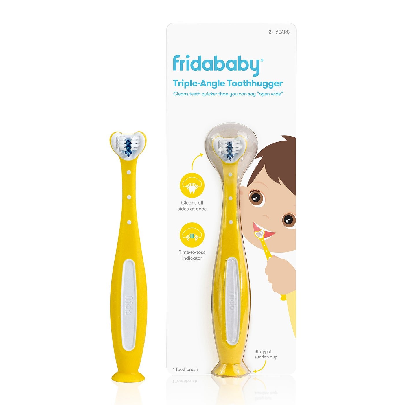 NF064_lg SmileFrida Triple Angle Toothhugger - Yellow - Image 1