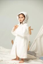 Bath Towel Robe White - Image 2