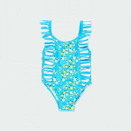 Swimsuit combined with baby ruffles