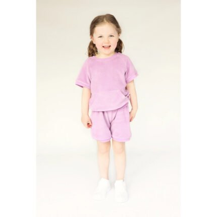Lilac Towelling Cotton Summer Tracksuit Unisex