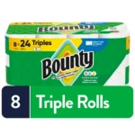 Bounty Paper Towels Select-A-Size White, 8 Triple Rolls Per Roll, 8CT