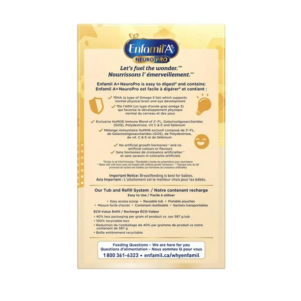 bf838dc5-ee34-4f15-9d90-b58cad853336.8e16bf199ab55d5427255ac48bf13584 Enfamil A+ NeuroPro, Baby Formula, 0-12 months, Powder Refill, 890g (2x445g) - Image 3