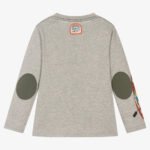 Boys Grey Cotton Kayak Top - Image 2