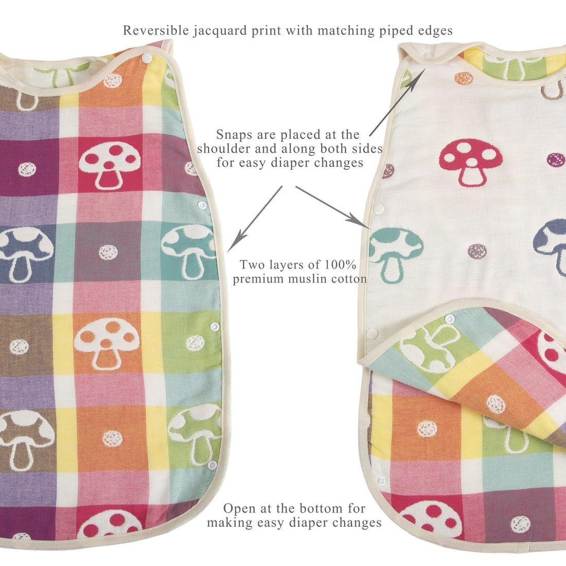 c7bd2f01702abe5176250ff5a19ddfe61647bc06be169fef4a98dc69ef75496a KaWaii Wearable Blanket Sleep Sack -Parachute 6-12 mos (M) - Image 5
