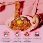 Samyang – Spicy Chicken Buldak Noodle (Carbo) 130g x 5, Pack of 5 (130g each), Creamy Carbo - Image 4