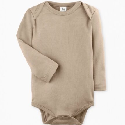 Long Sleeve Classic Bodysuit - Clay
