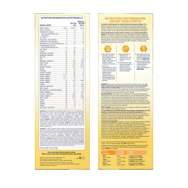 f03c9481-464c-42d1-9286-25d174e8dca5.c1924d9ea22f351bc6273a9f10b97b64 Enfamil A+, Baby Formula, Value Pack, Powder Refill, DHA (a type of Omega-3 fat) to help support brain development, Age 0-12 months, 992g, 2 x 496g - Image 5