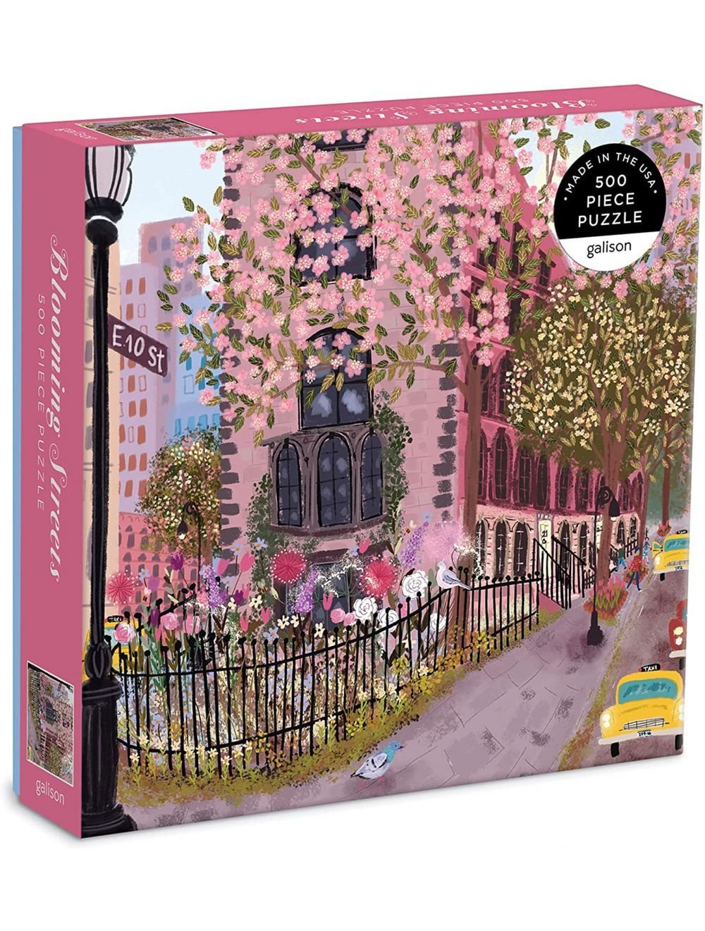 galison_blooming_streets_500_piece_puzzle Blooming Streets 500 Piece Puzzle - Image 1